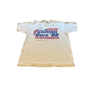 Vintage 90’s Native Americans For Clinton Gore 1992 Single Stitch Shirt Men’s XL